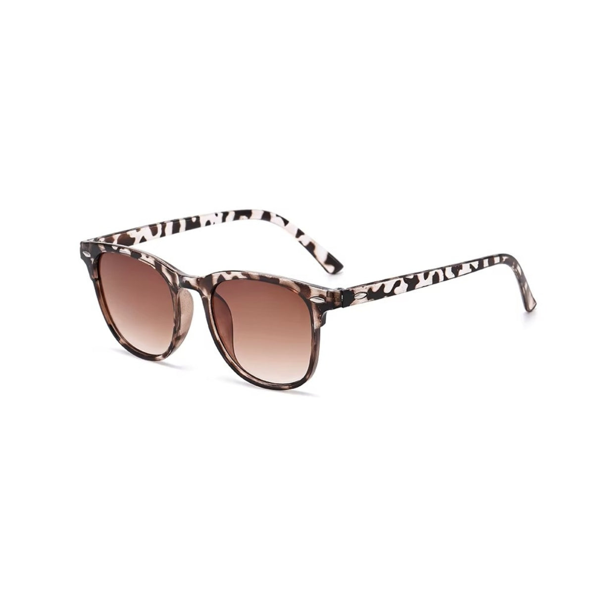 Savio Solbrille - Hvid Leopard