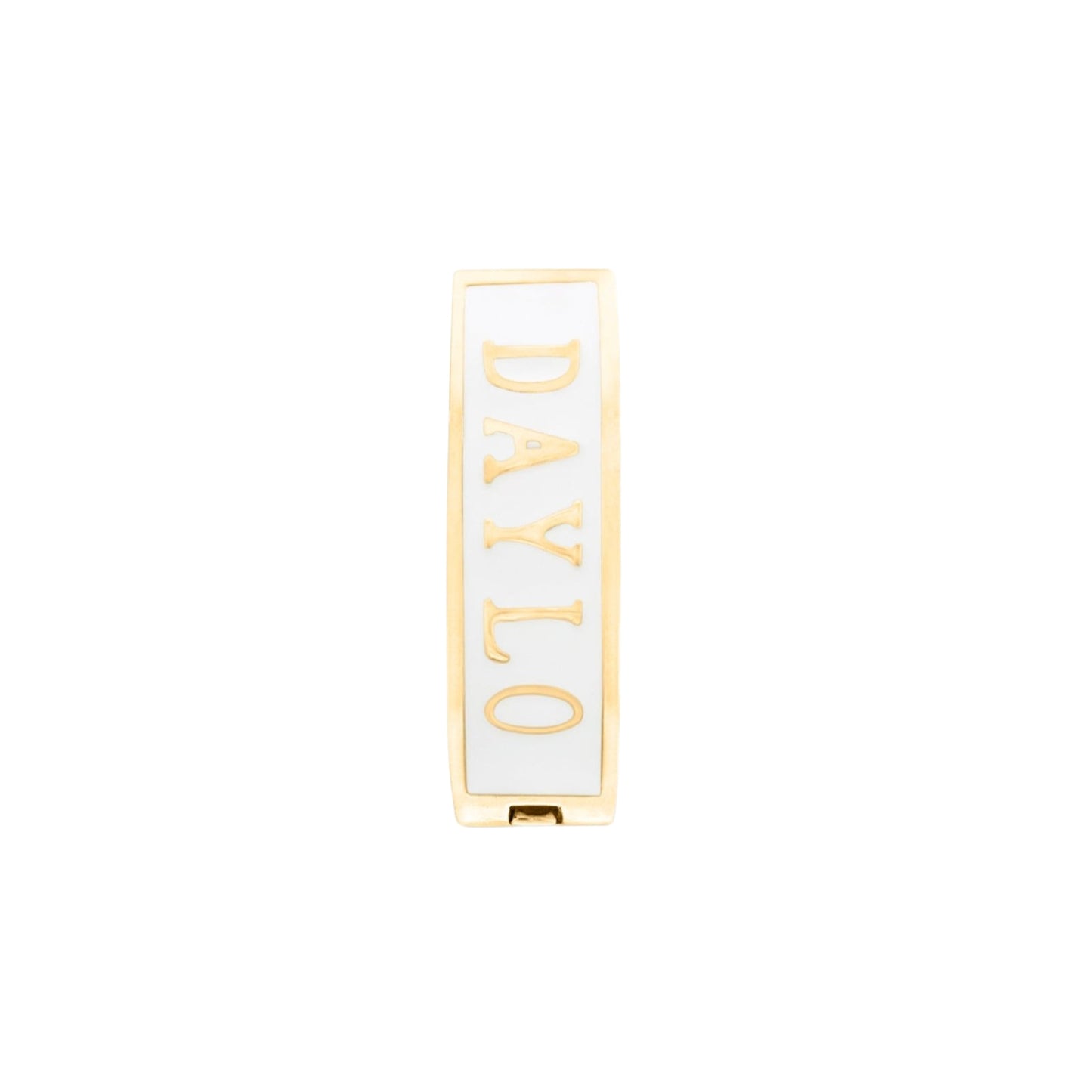 DAYLO Classic Earrings - Gold/White