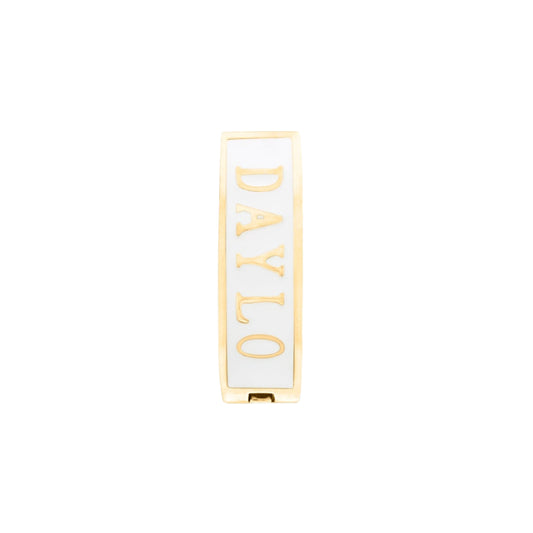 DAYLO Classic Earrings - Gold/White