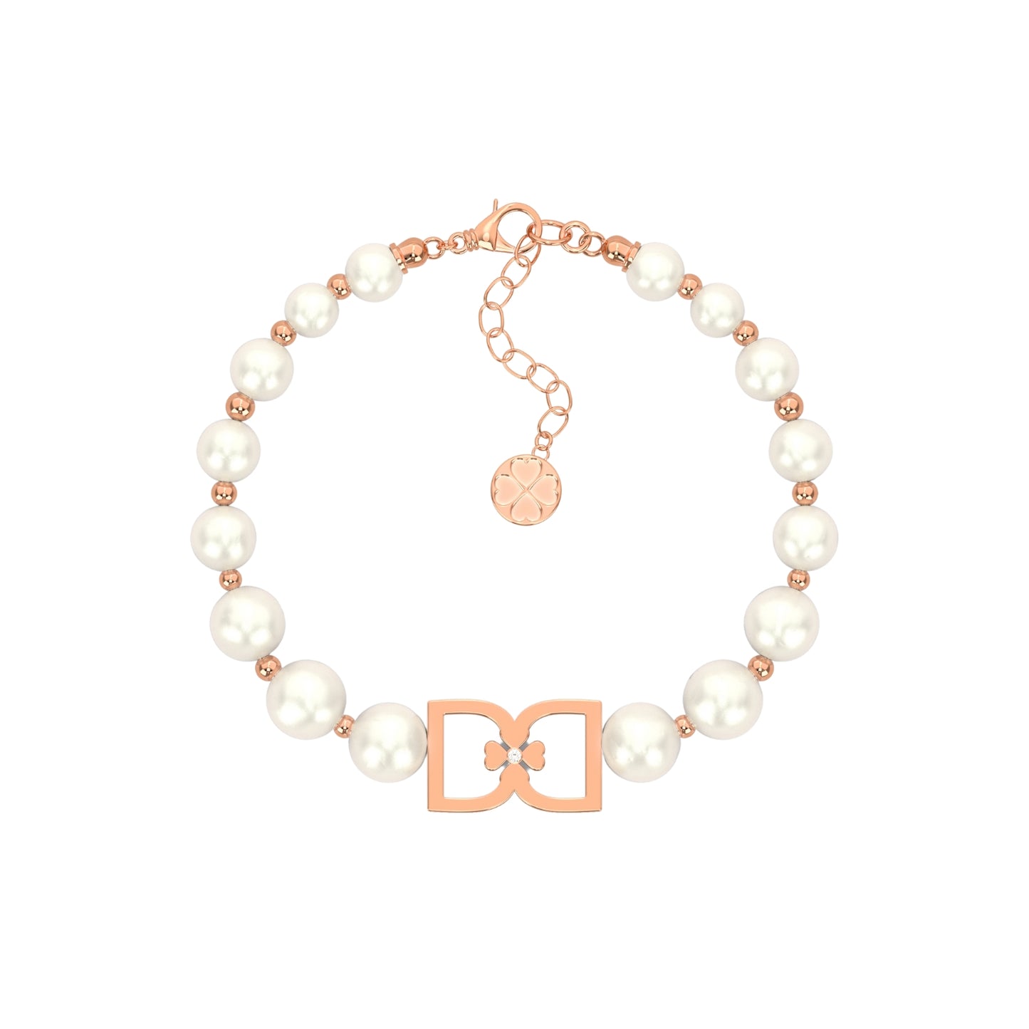 DD Pearl Bracelet - Rose Gold