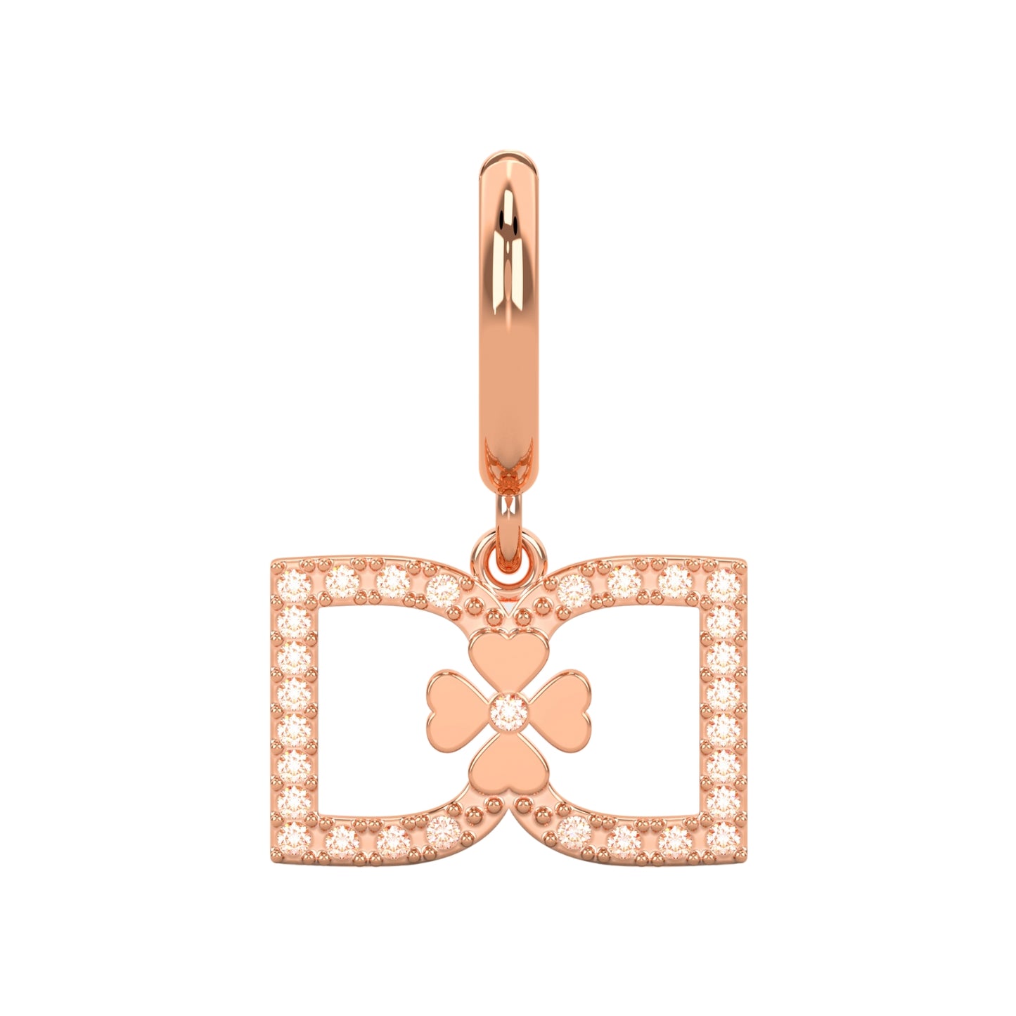 DD Hoops Diamonds - Rose Gold