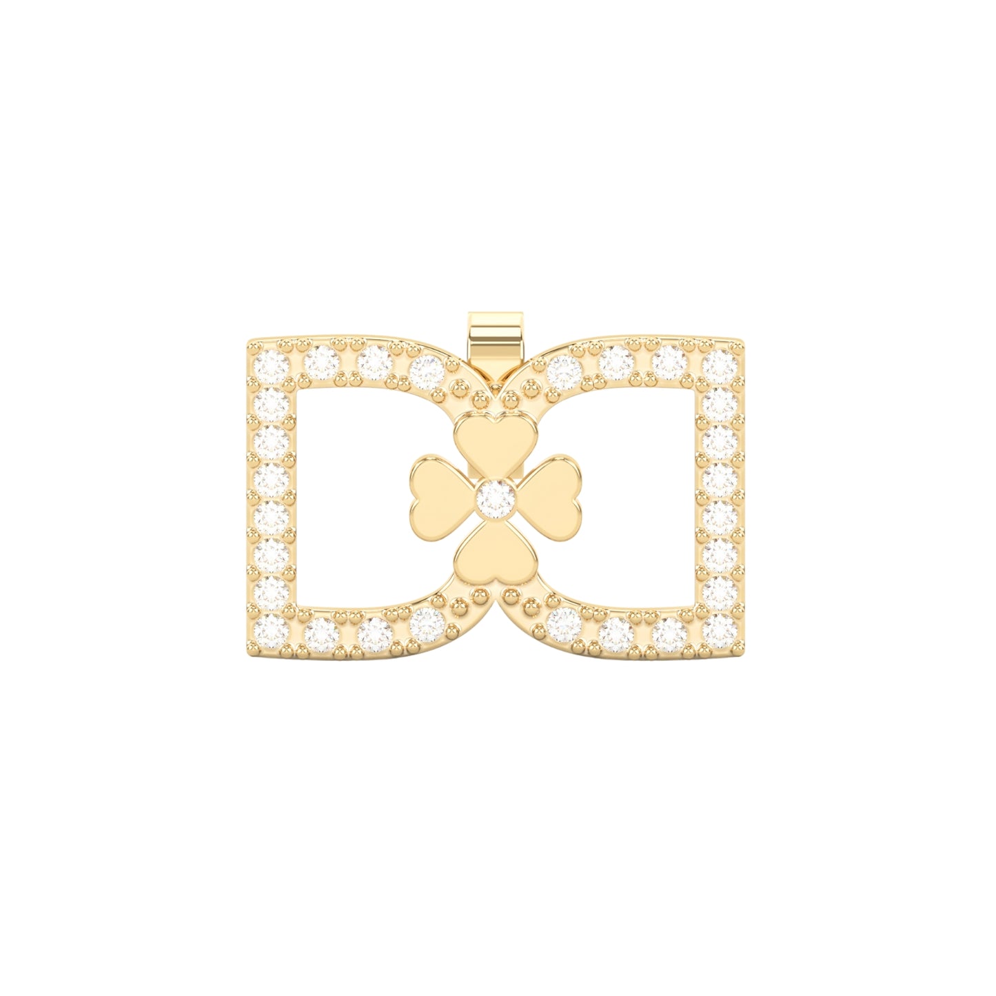 DD Earrings Diamonds - Gold