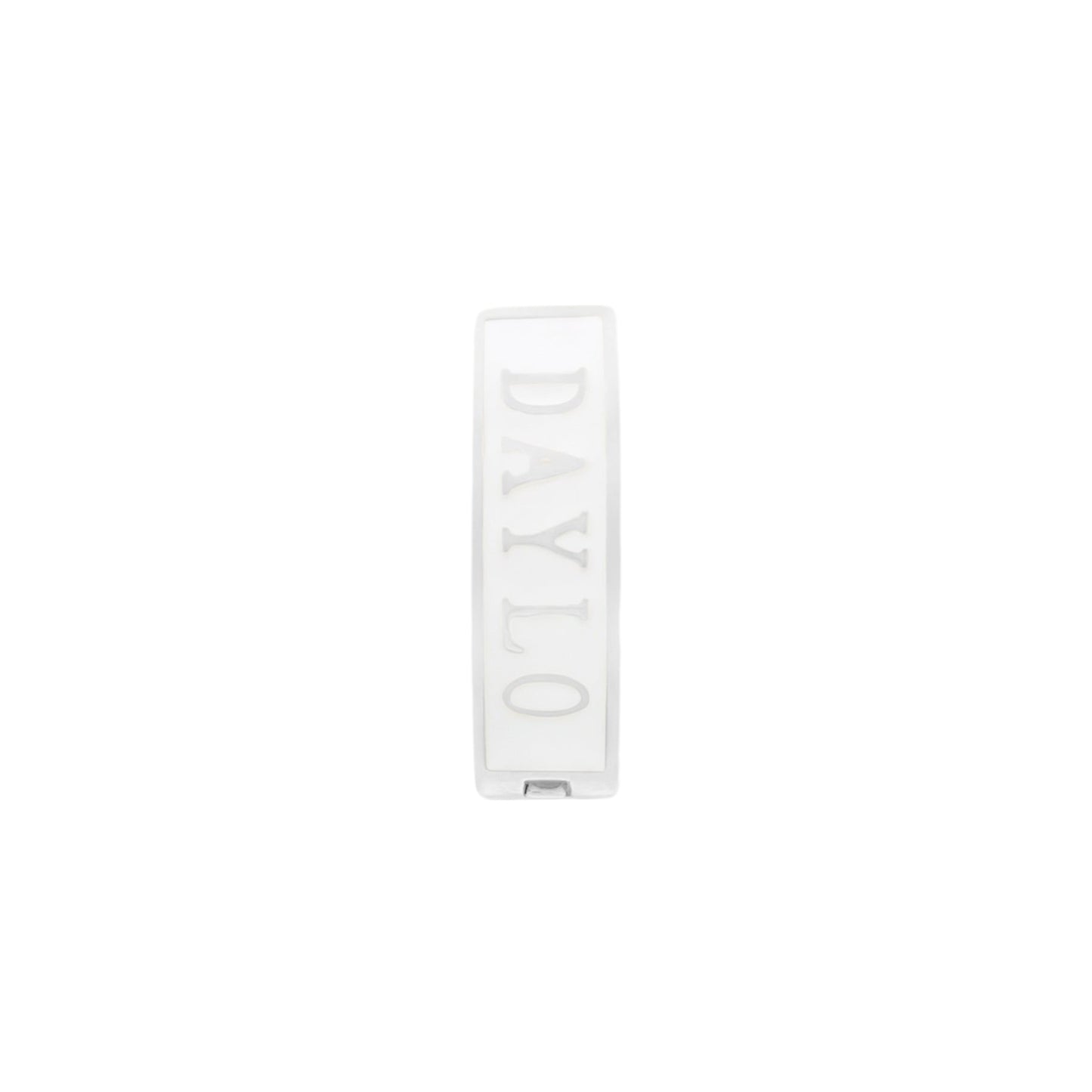 DAYLO Classic Earrings - Silver/White