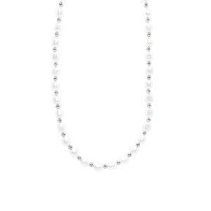 Zoey Pearl Necklace - Silver