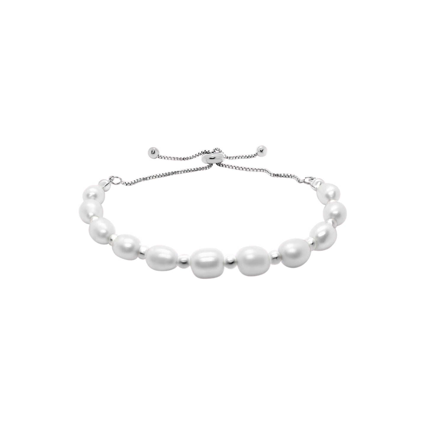 Zoey Pearl Bracelet - Silver