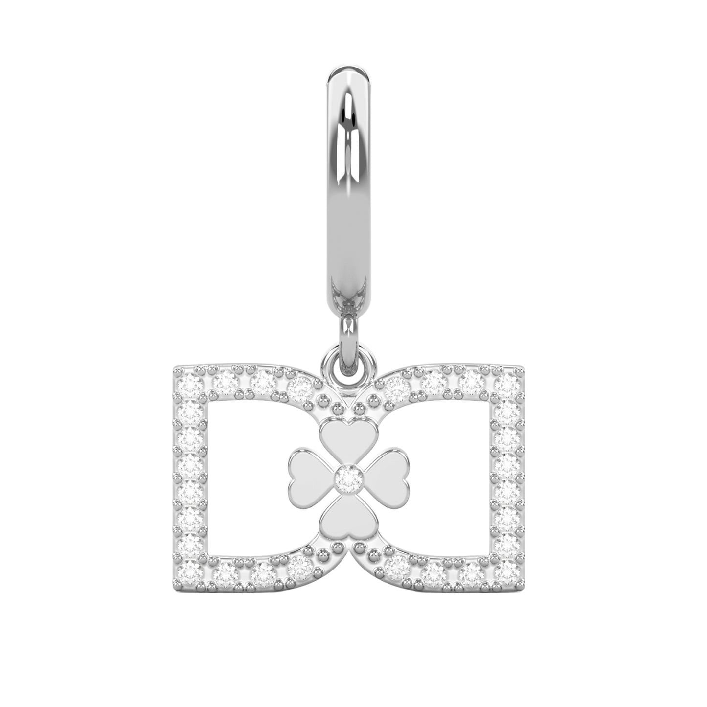DD Hoops Diamonds - Silver