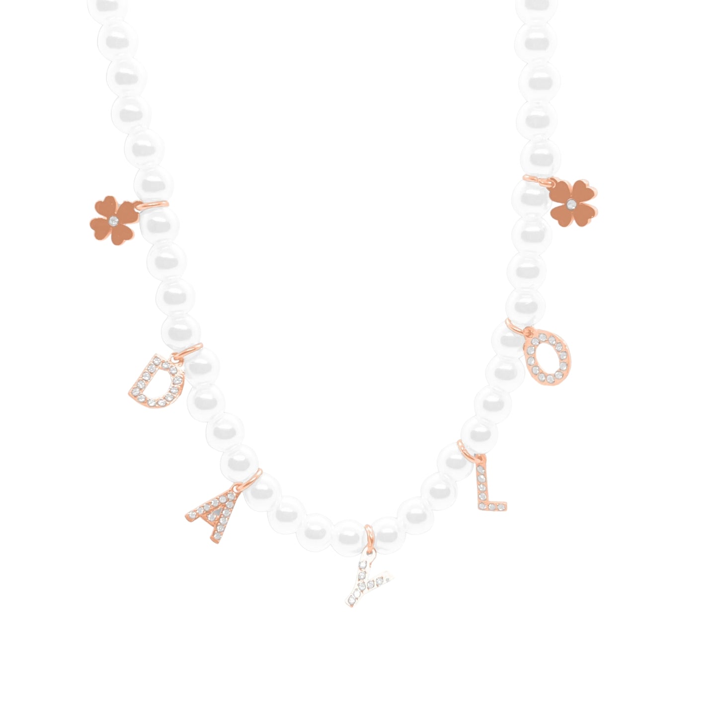 DAYLO Pearl Necklace - Rose Gold