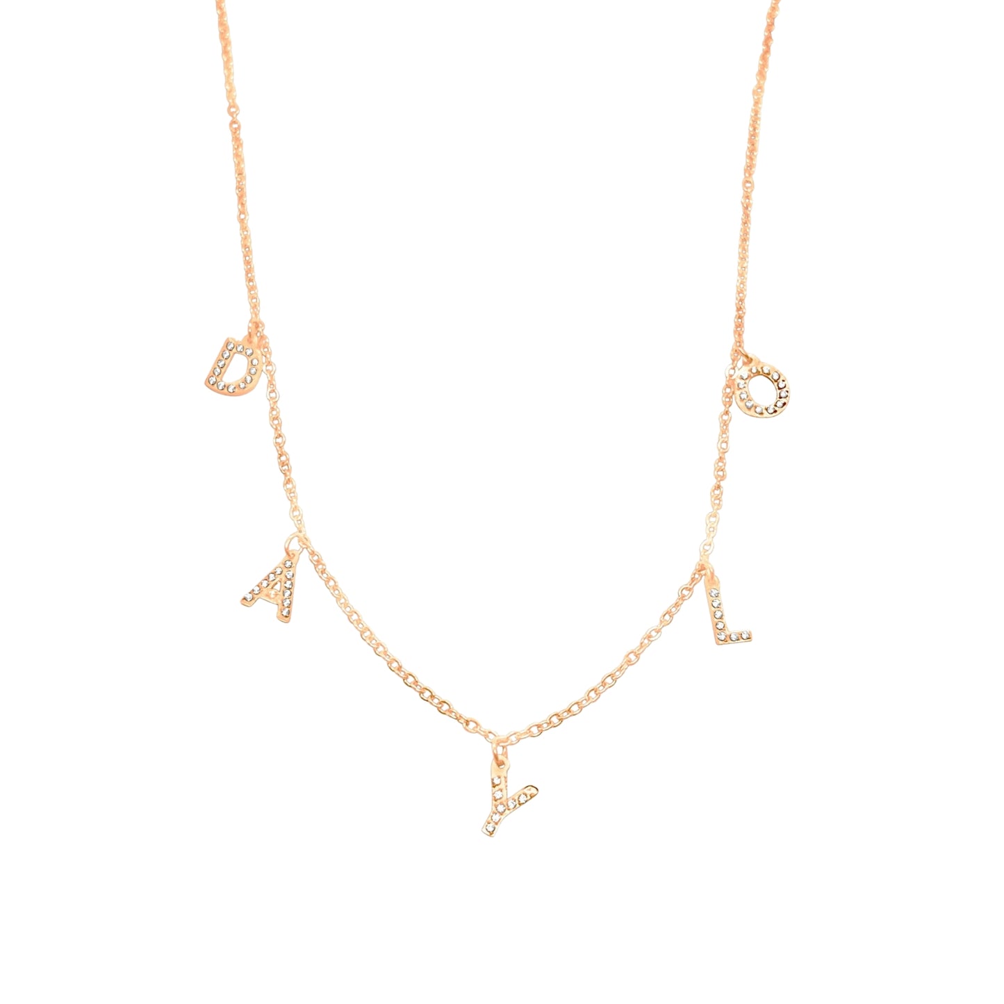 DAYLO Diamond Necklace - Rose Gold