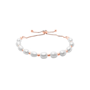 Zoey Pearl Bracelet - Rose Gold