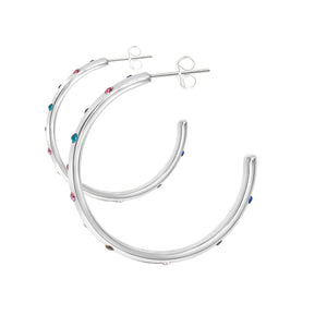 Halo Earrings - Silver