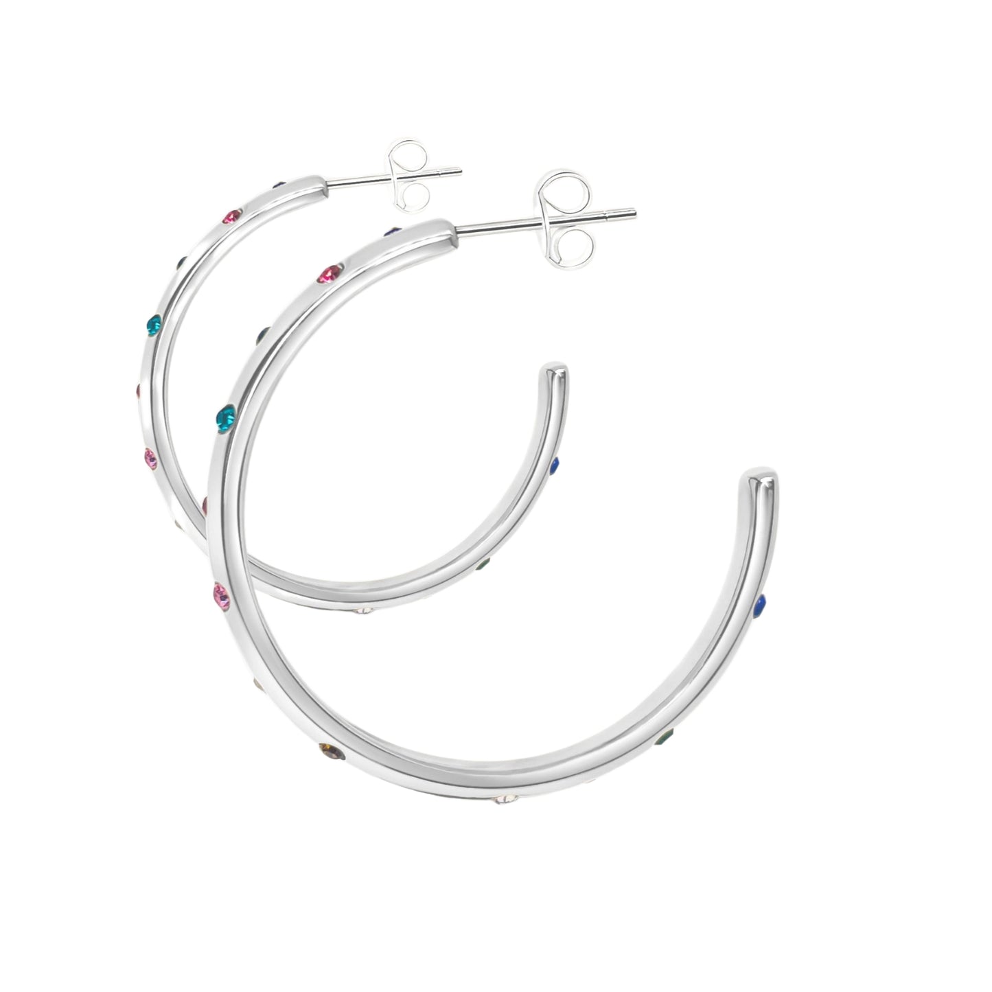 Halo Earrings - Silver