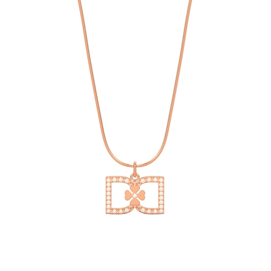 DD Necklace Diamonds - Rose Gold