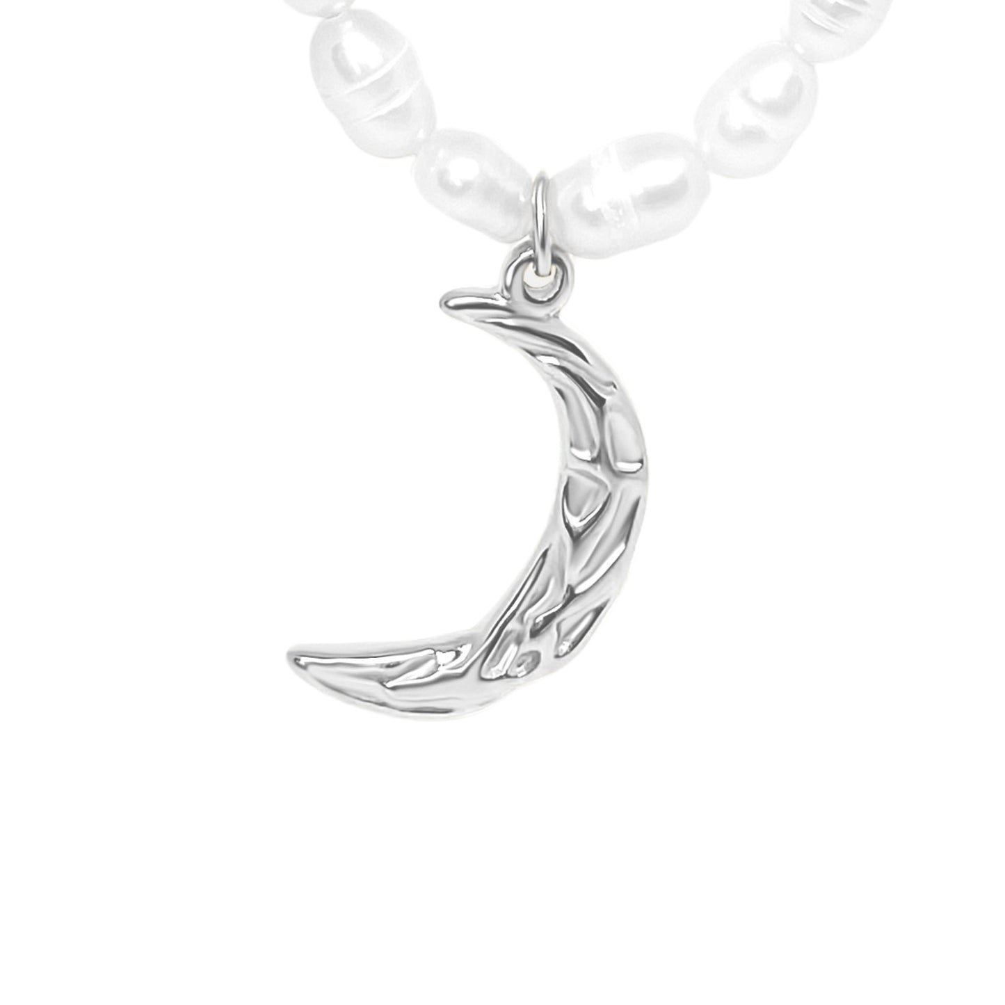 Violet Pearl Necklace - Silver