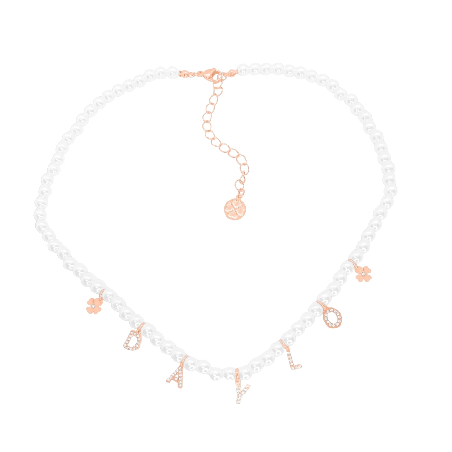 DAYLO Pearl Necklace - Rose Gold