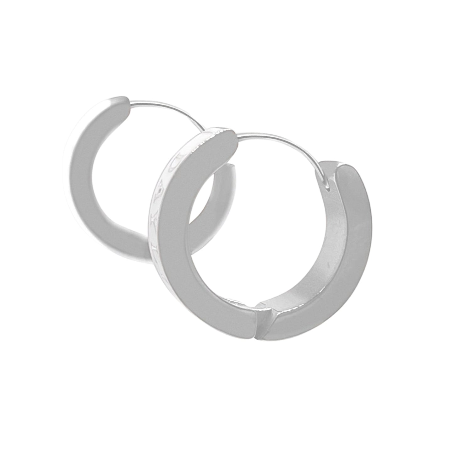 DAYLO Classic Earrings - Silver/White