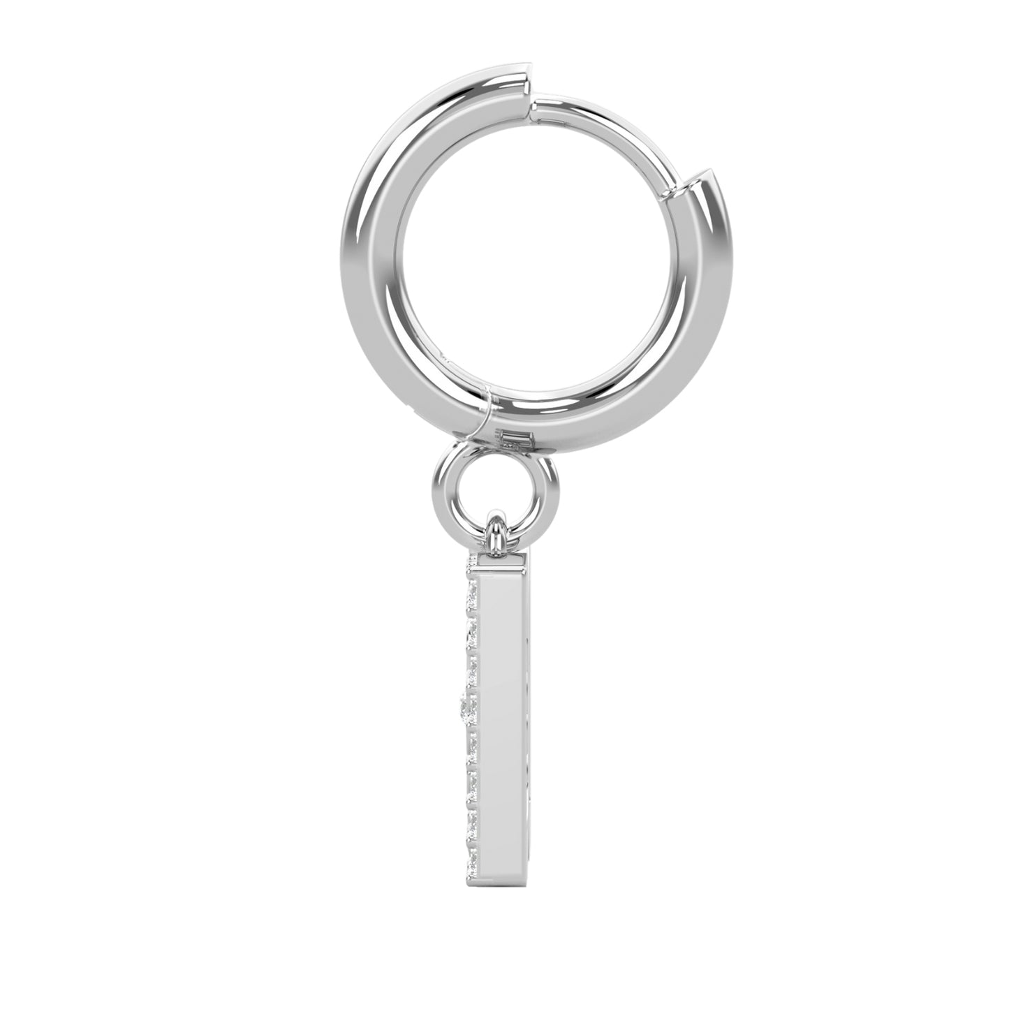 DD Hoops Diamonds - Silver