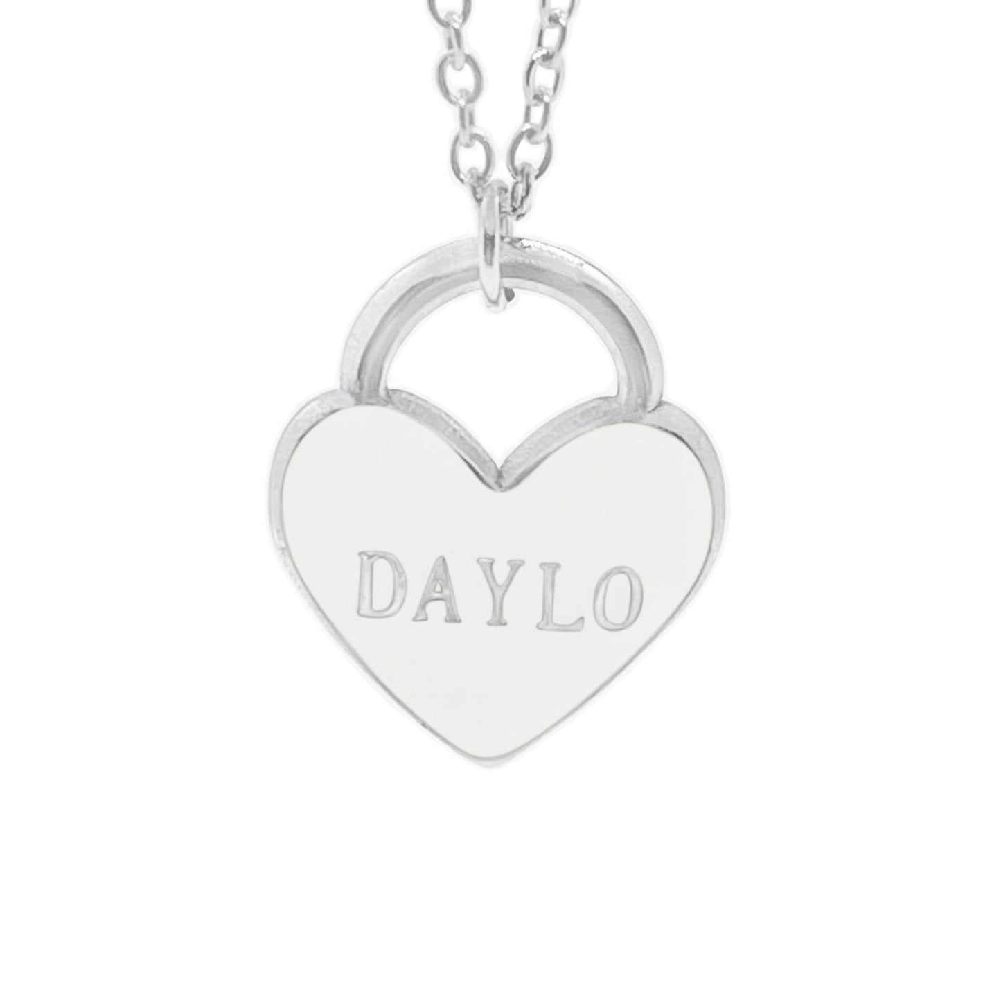 DAYLO Heart Necklace - Silver/White
