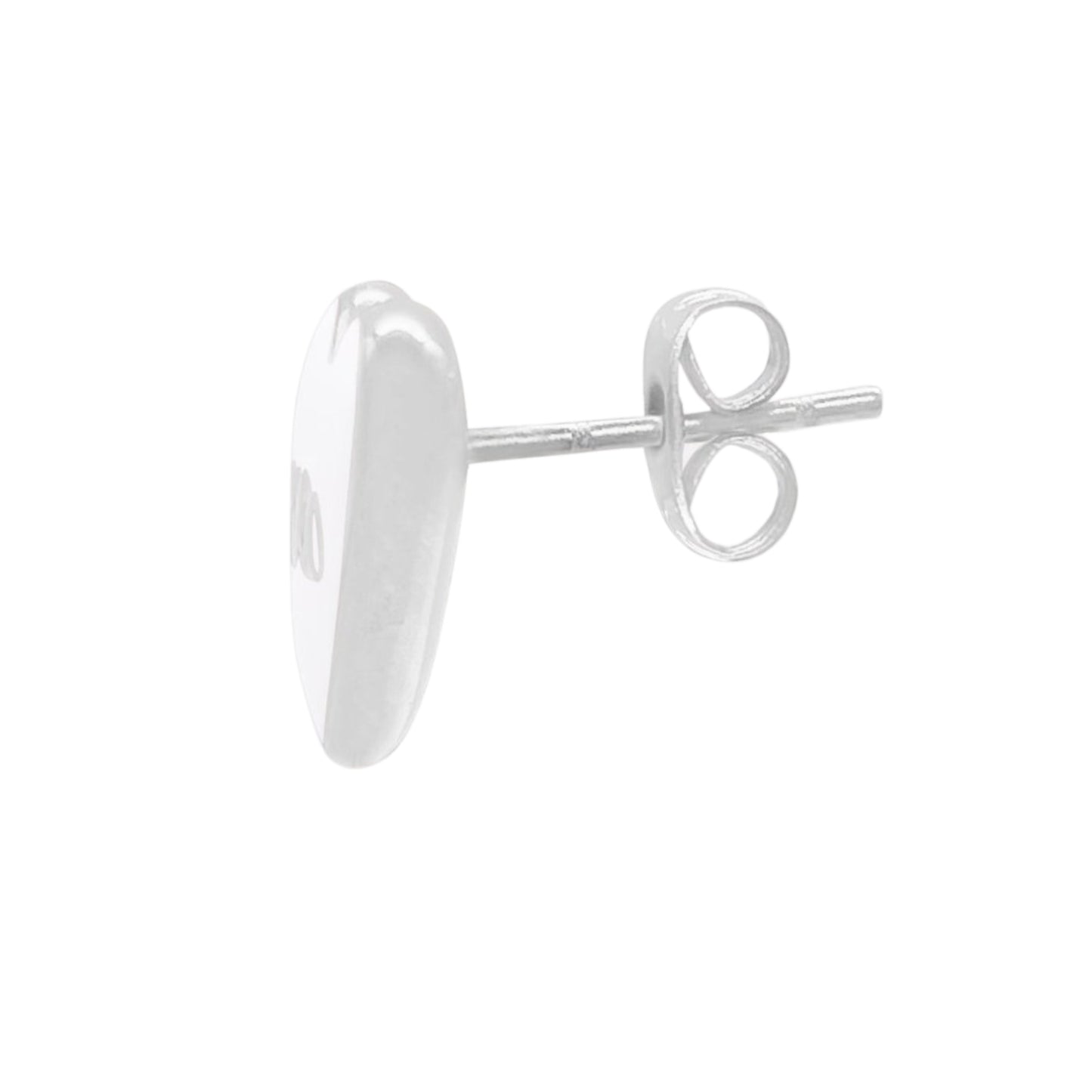 DAYLO Heart Earrings - Silver/White
