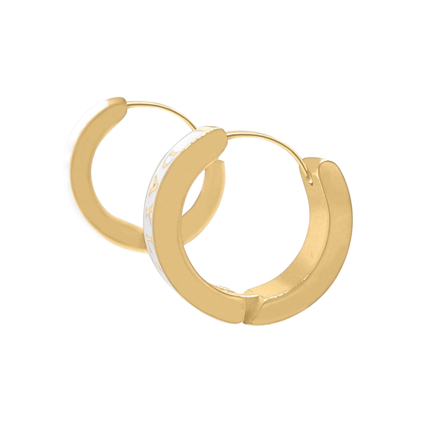 DAYLO Classic Earrings - Gold/White