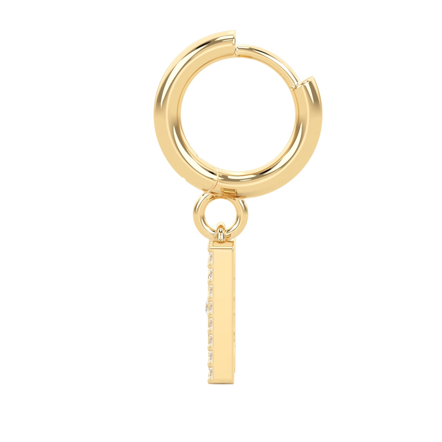 DD Hoops Diamonds - Gold