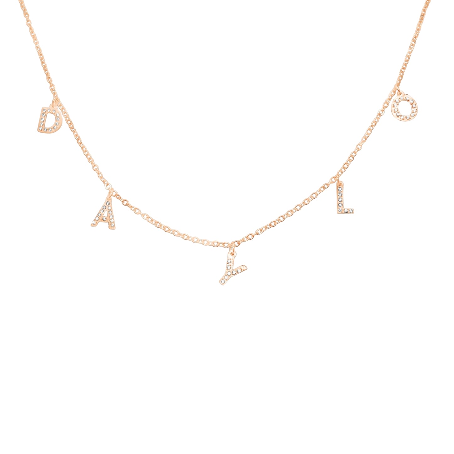 DAYLO Diamond Necklace - Rose Gold