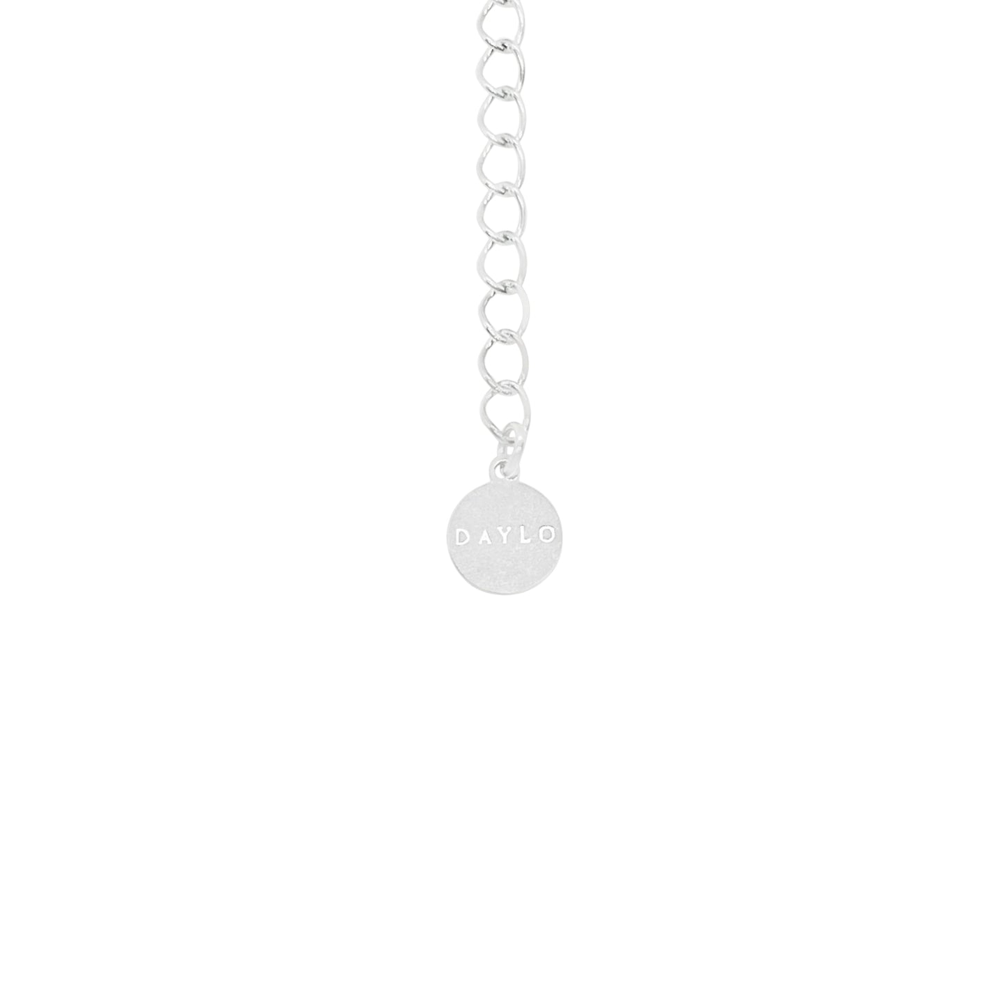 DAYLO Heart Necklace - Silver/White