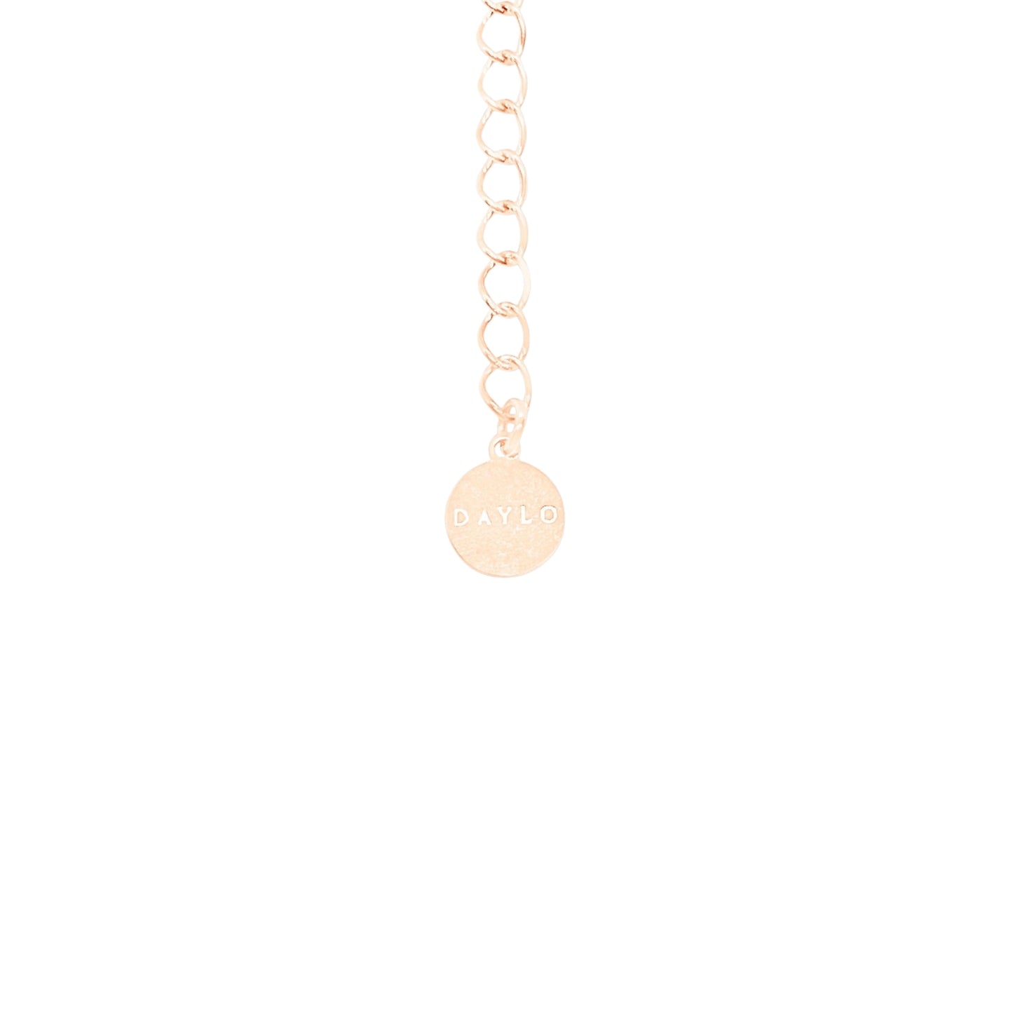 DAYLO Heart Necklace - Rose Gold/White