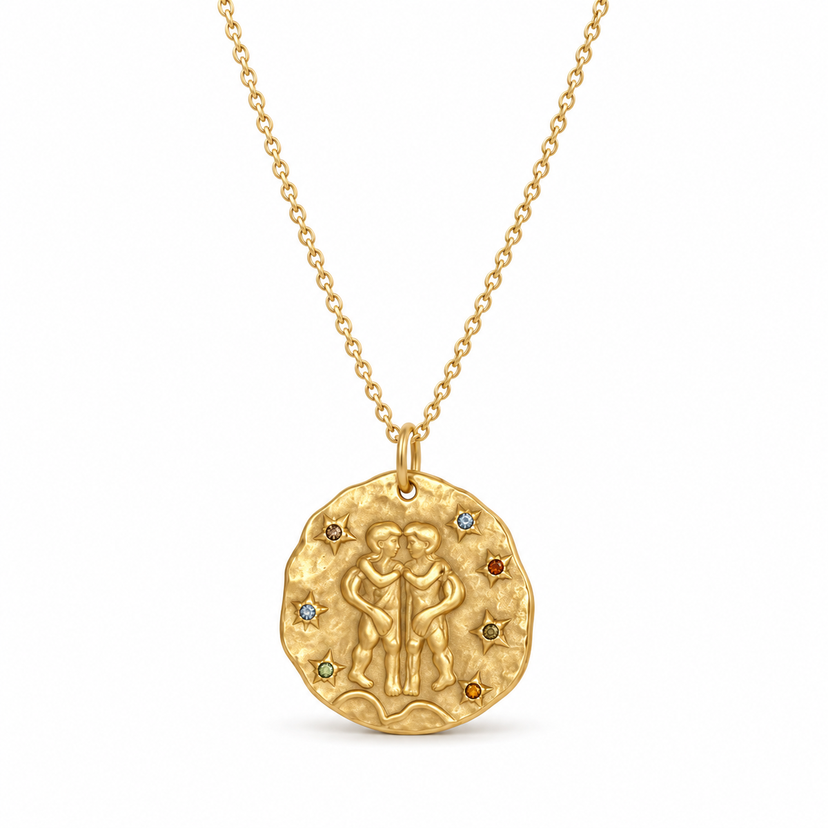 Celestia Stjernetegnshalskæde - Guld / Tvillingerne