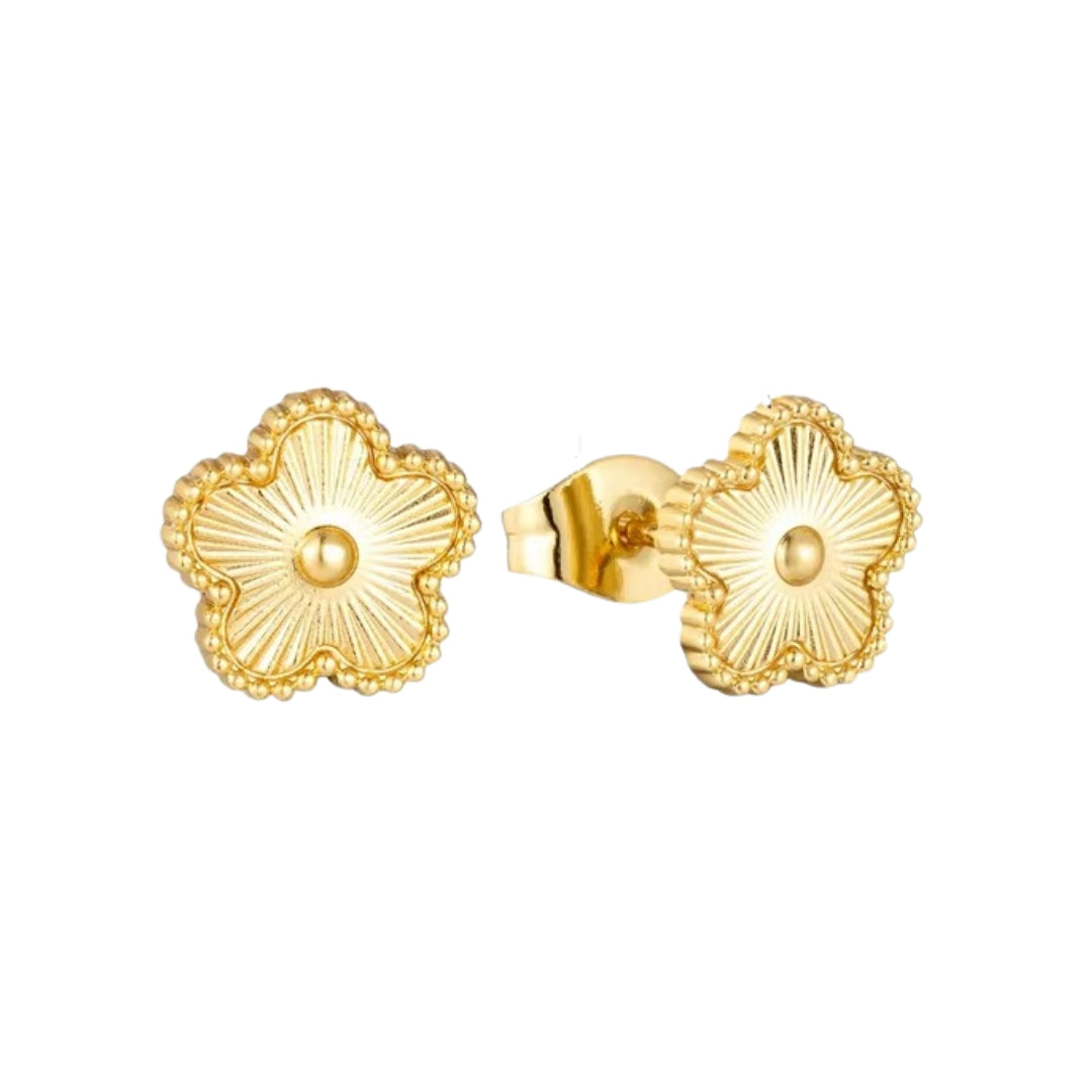 Evelia Bloom Studs - Guld