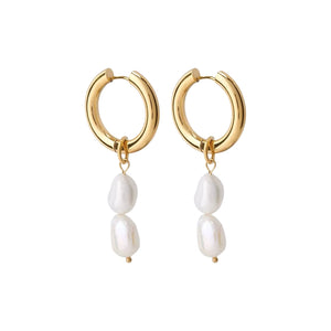 Mira Pearl Earrings - Gold