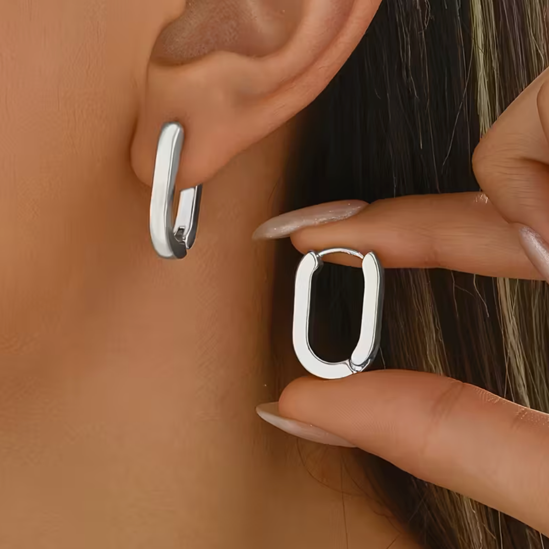 Niva Øreringe - Sølv