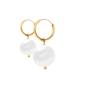 Ember Pearl Earrings - Gold