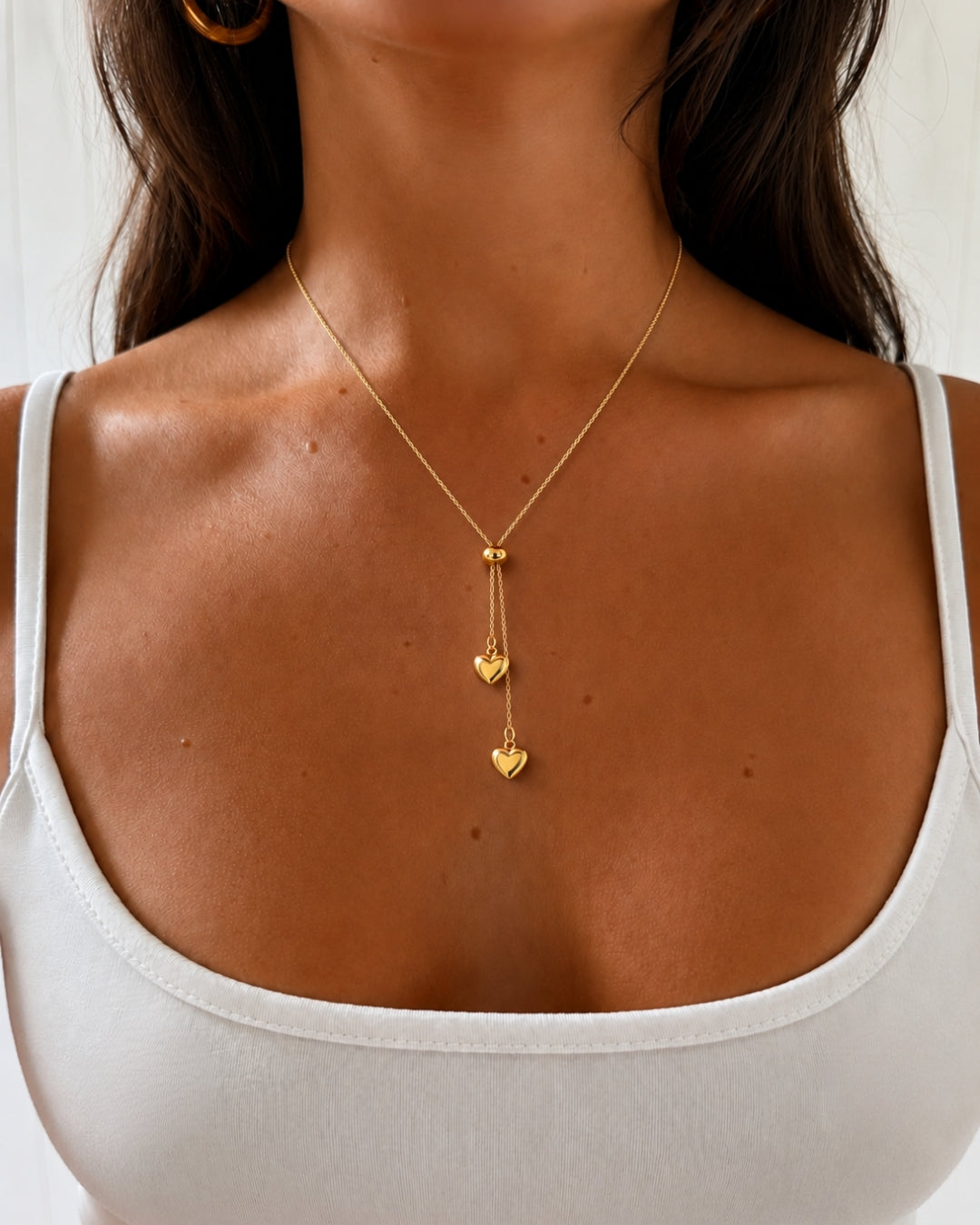 Avia Hjerte Halskæde - Guld