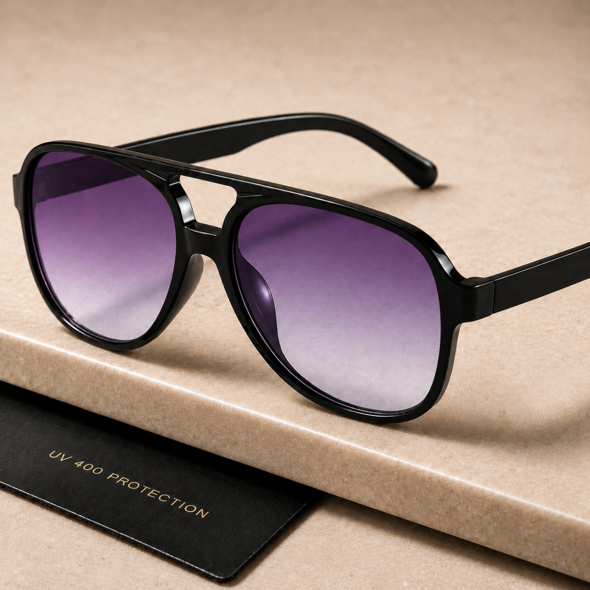 Sarena Solbrille - Sort Lilla