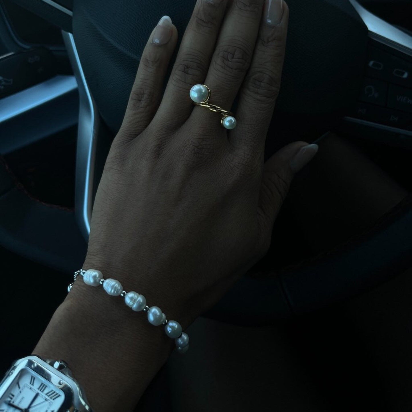 Zoey Pearl Bracelet - Silver