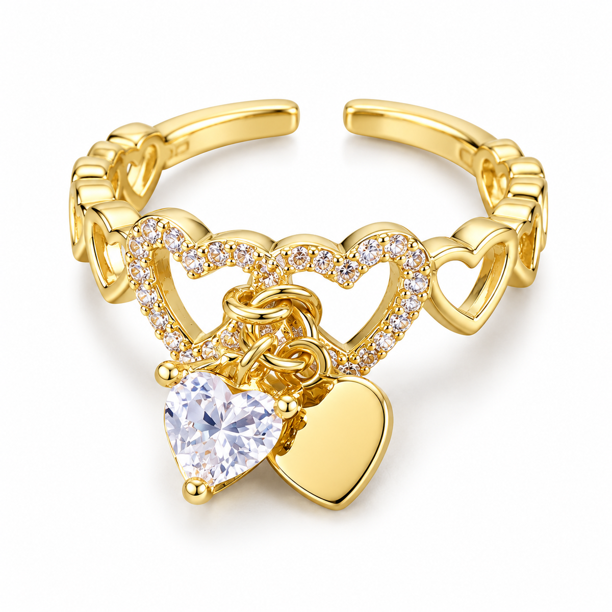 Milena Hjerte Ring - Guld