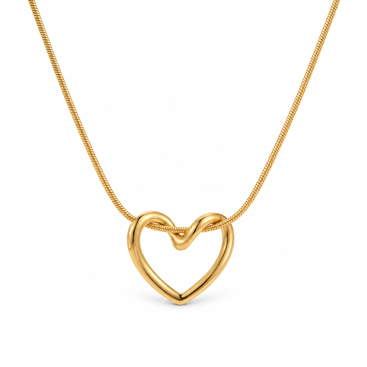 Soline Herz-Halskette - Gold