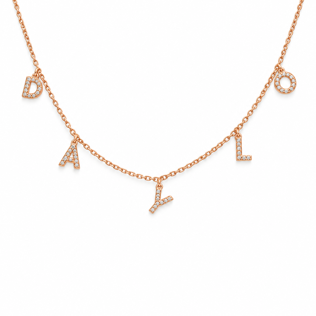 Diamant Halskette - Roségold