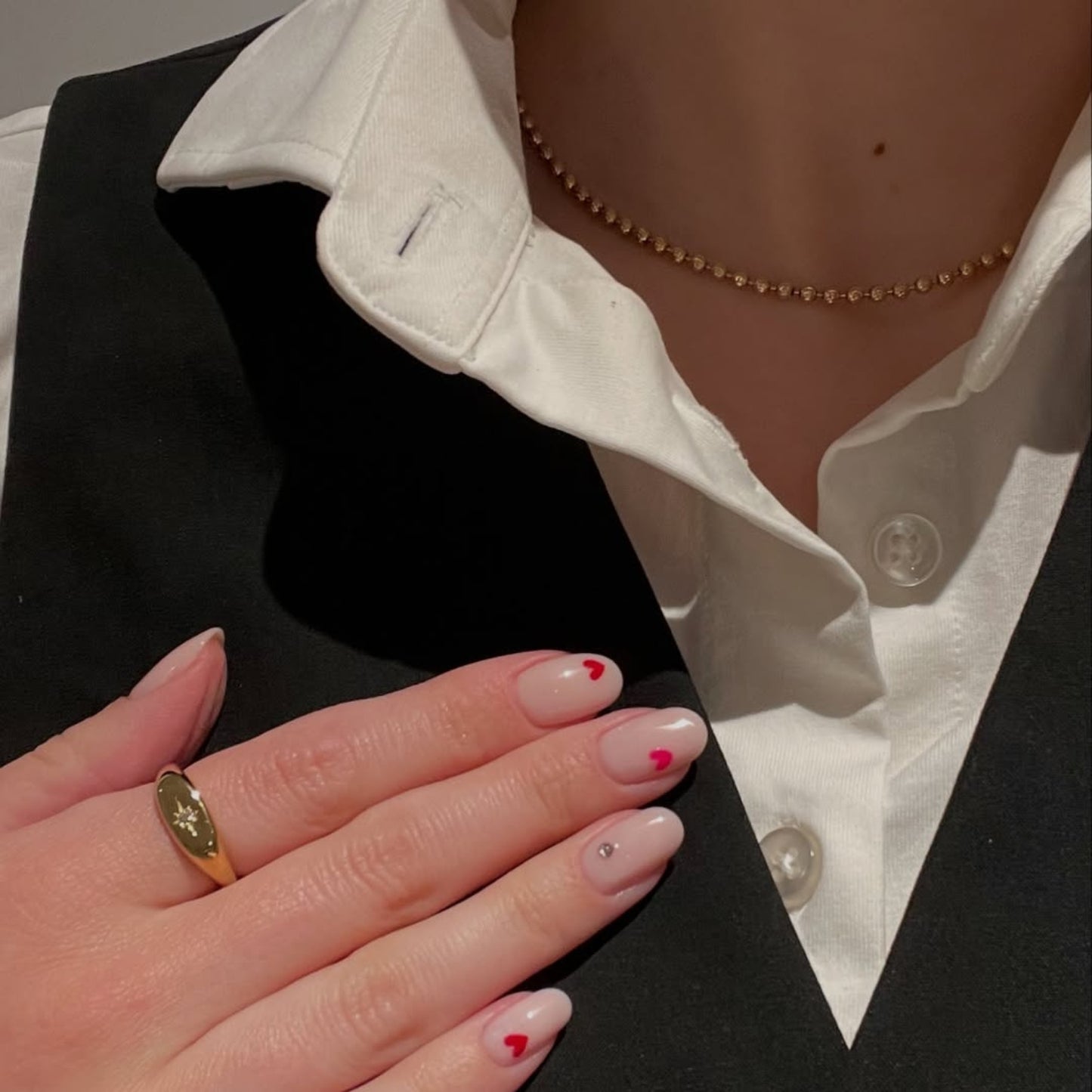 Zoey Pearl Necklace - Gold