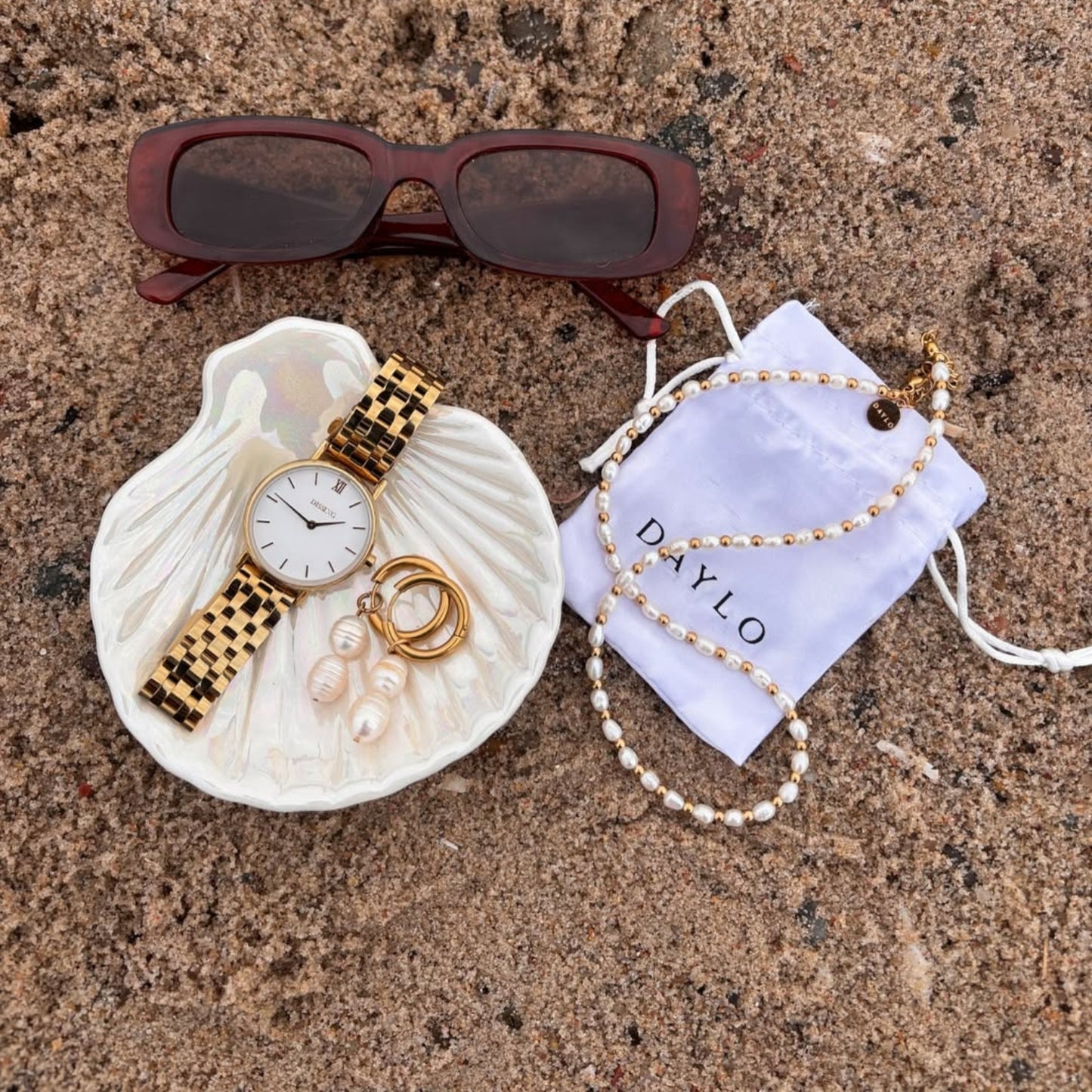 Zoey Pearl Necklace - Gold