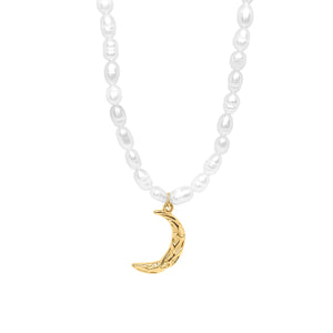 Violet Pearl Necklace - Gold