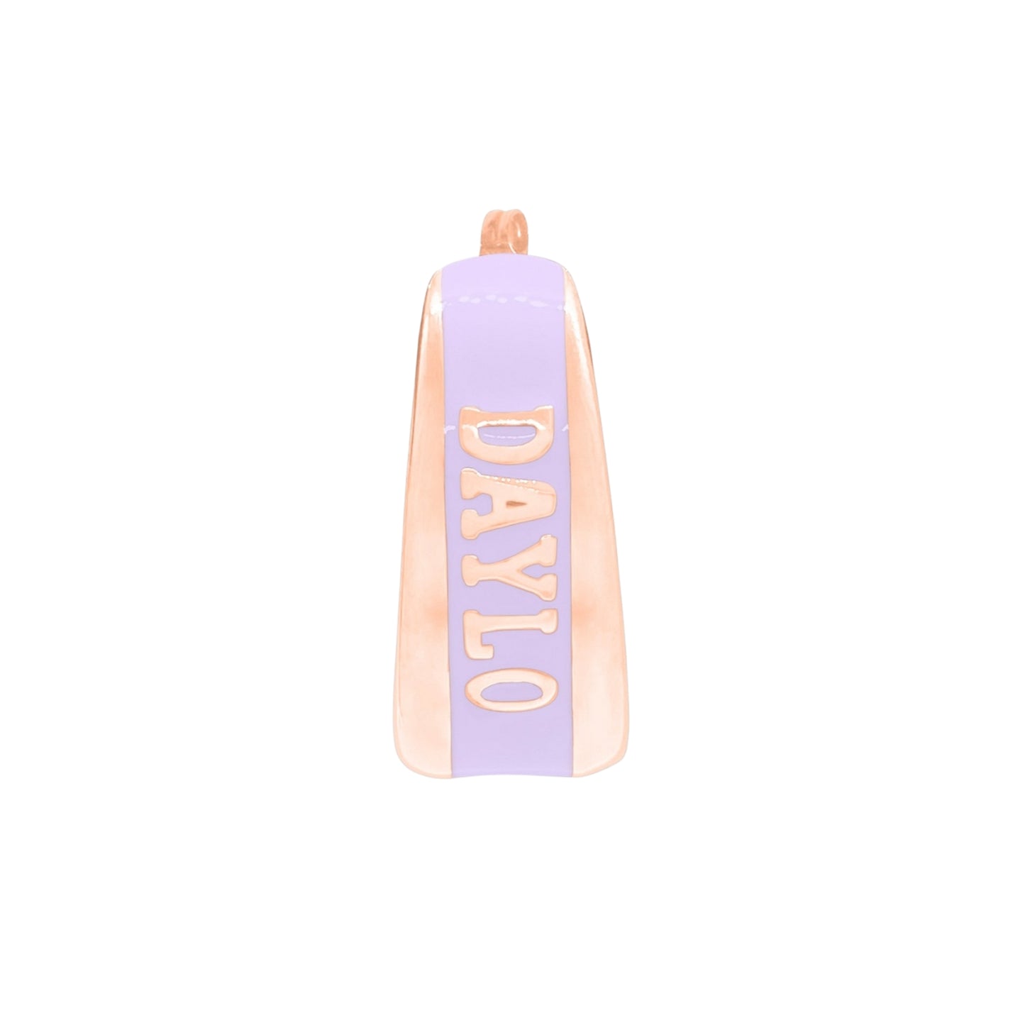 DAYLO Hoops - Rose Gold/Purple