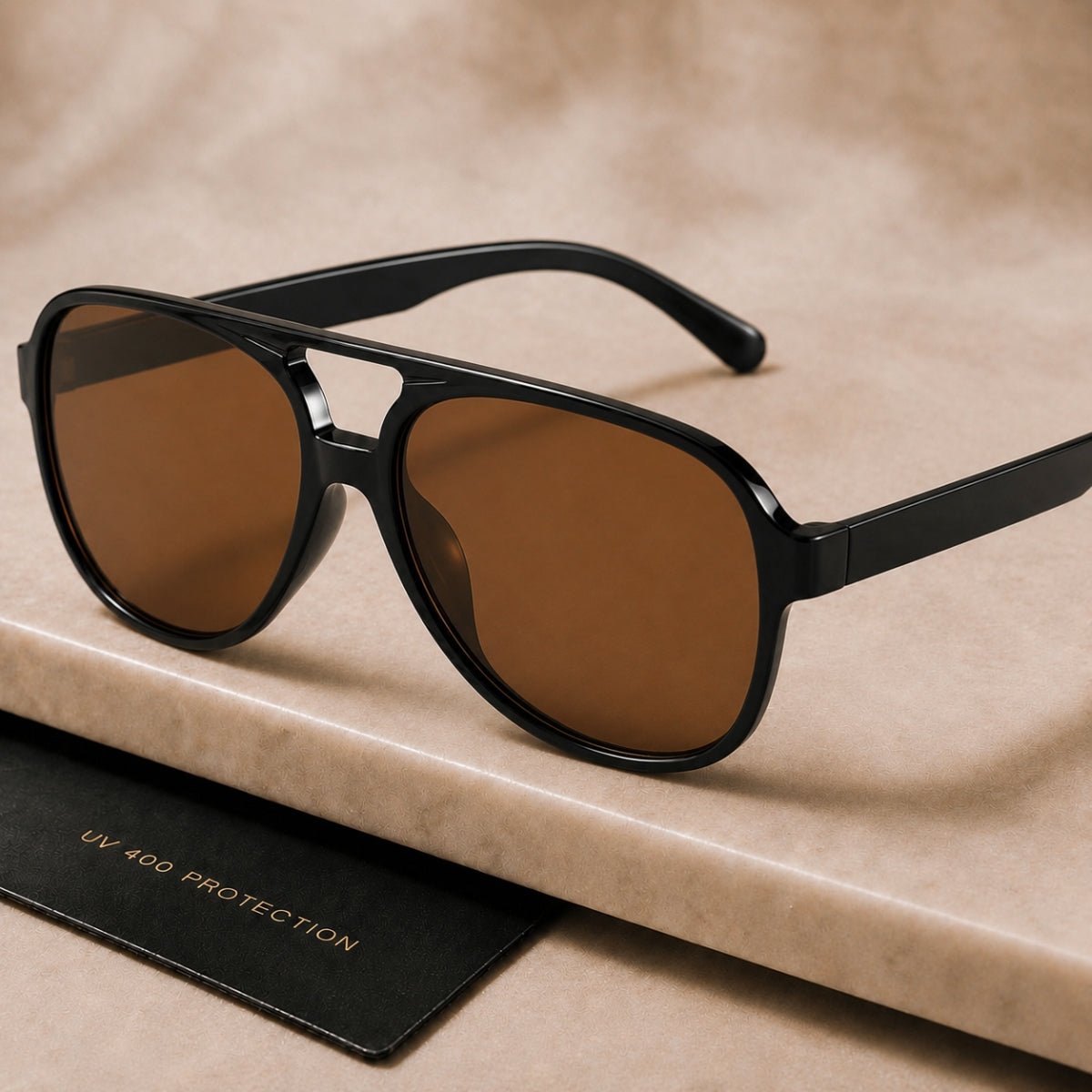Sarena Solbrille - Sort Brun