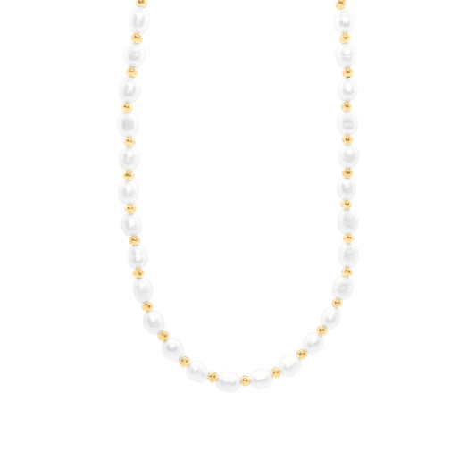 Zoey Pearl Necklace - Gold