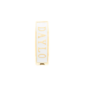 DAYLOs Klassiske Øreringe - Guld / Hvid