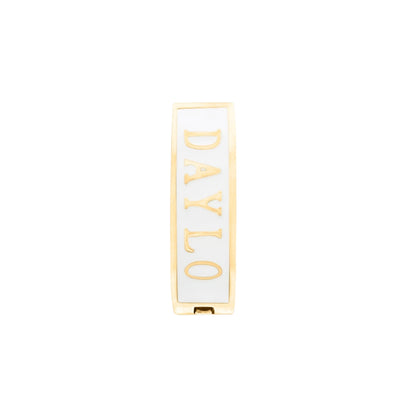 DAYLOs Klassiske Øreringe - Guld / Hvid