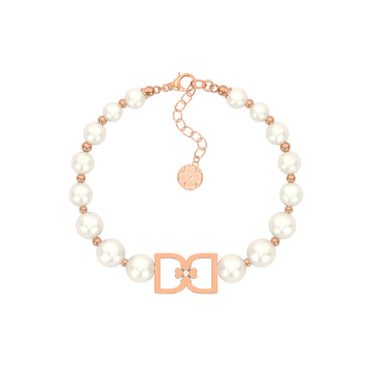 DD Perle Armbånd - Rosaguld