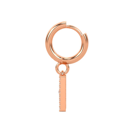 DD Hoops Diamanter - Rosaguld