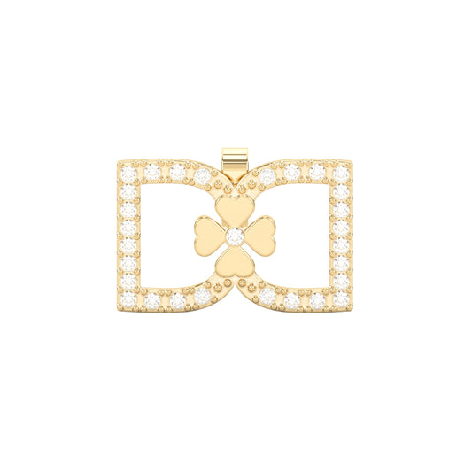 DD Earrings Diamonds - Gold