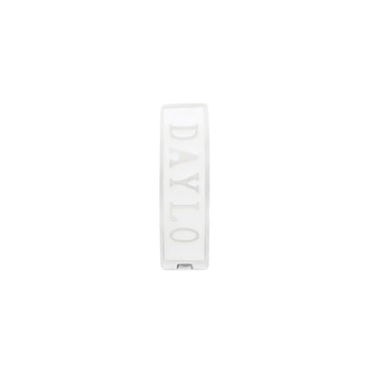 DAYLOs Klassiske Øreringe - Sølv / Hvid